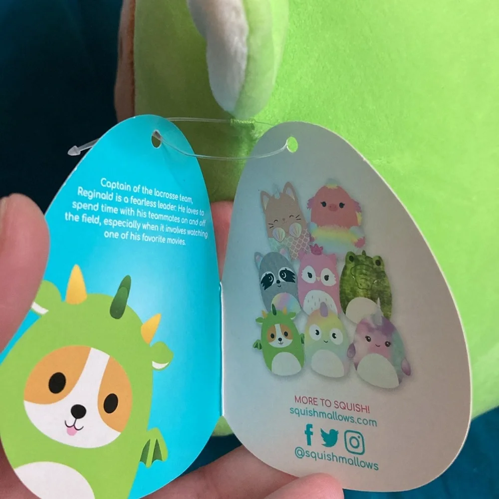 NWT Reginald the Corgi Dragon Original Squishmallows 8" *mild flaw - Picture 11 of 12